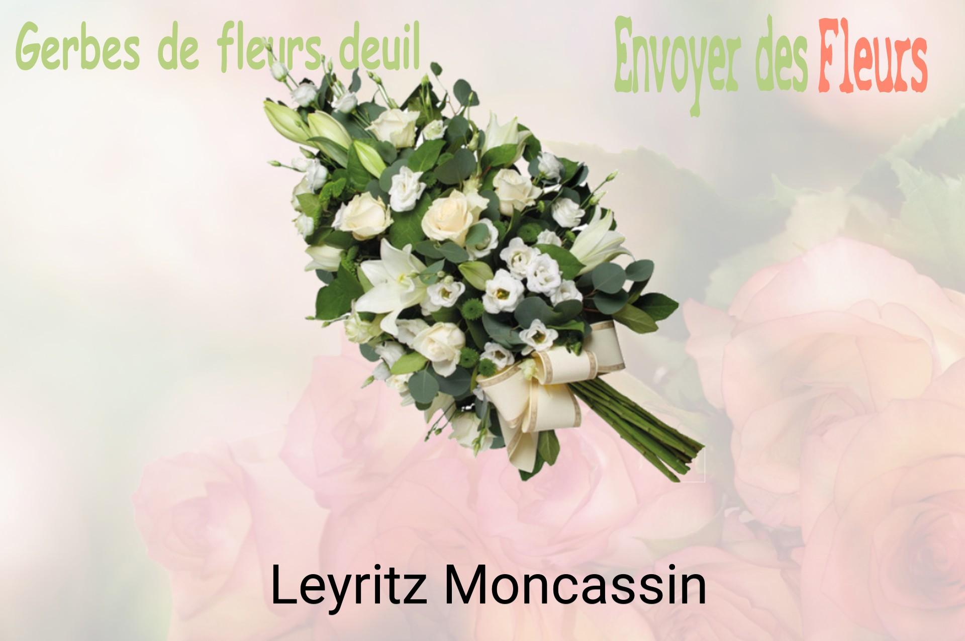 Gerbe de fleurs de deuil livrée à Leyritz-Moncassin